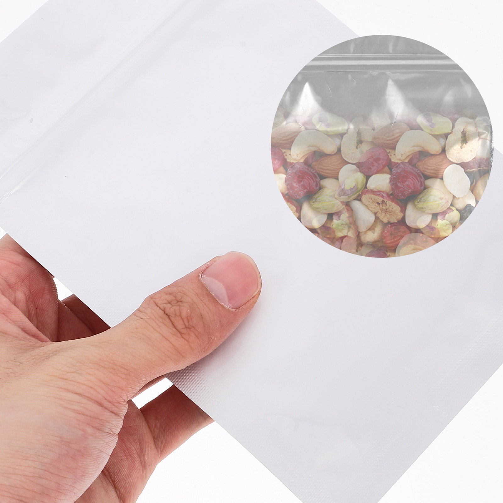 Food Snacks Packaging - 50 sztuk szczelnych, wielokrotnego użytku torebek