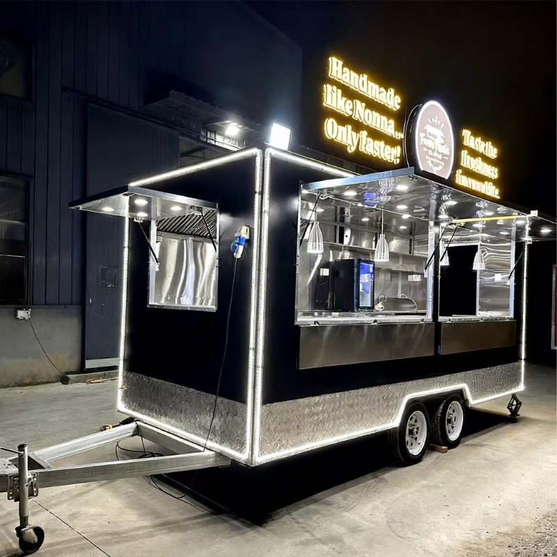 Food Snacks Business - Mobilny przyczepa gastronomiczna, przenośny wózek gastronomiczny,