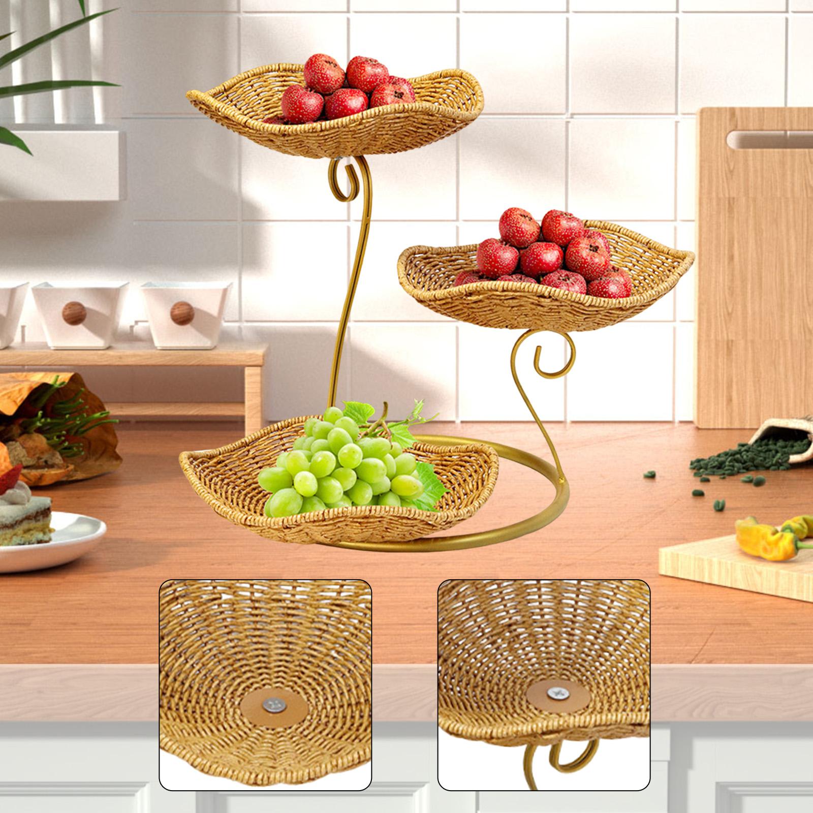 Nice Food Snacks - Ładny koszyk na owoce, 3-poziomowy, na