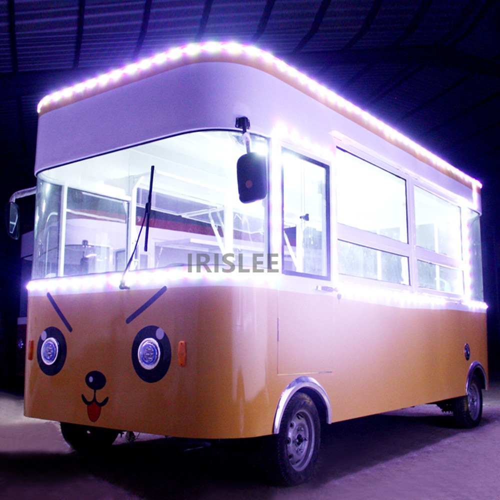 Food Snacks To Sell - Elektryczny food truck sprzedaż żywności retro