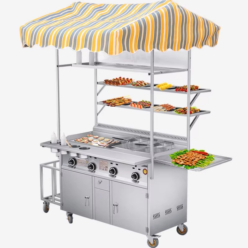 Food Snacks To Sell - Wózek gastronomiczny na gaz, mobilny wózek