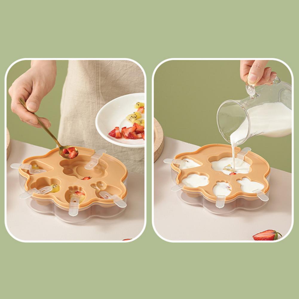 Homemade Food Snacks - Silikonowa forma do lodów z pokrywką,