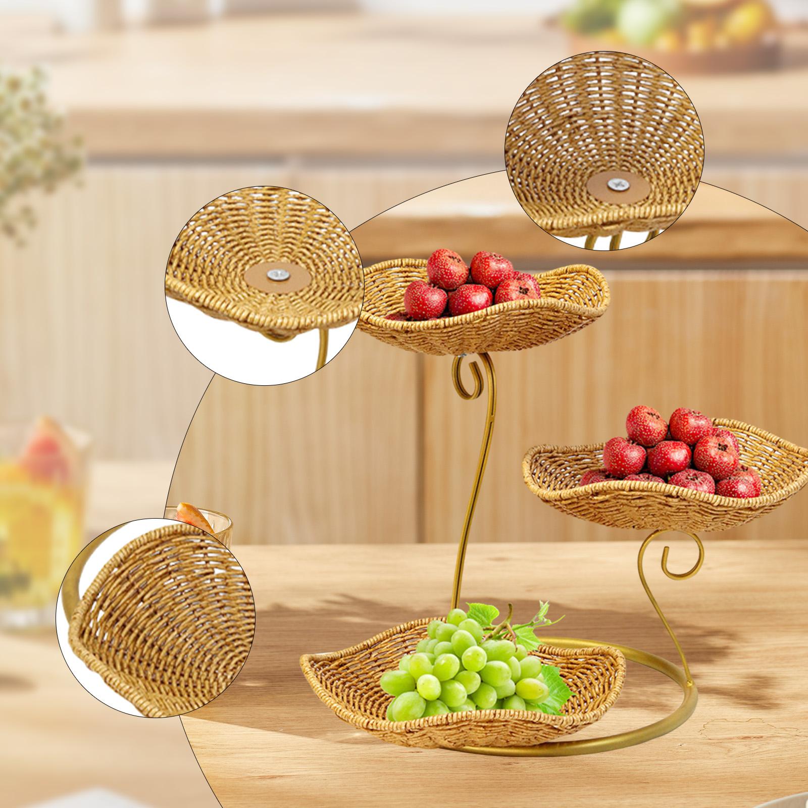 Ładny koszyk na owoce, 3-pozio – Nice Food Snacks recenzja i cena