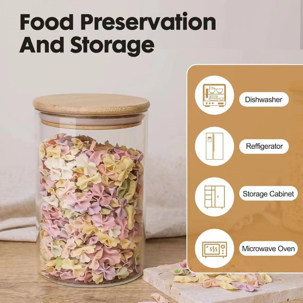 Glass Food Storage Tank with M – Homemade Food Snacks recenzja i cena