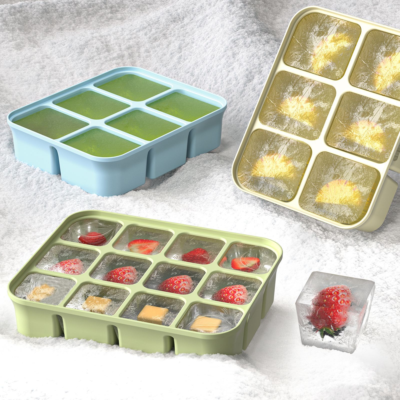 3 szt. Silikonowe foremki do m – Homemade Food Snacks recenzja i cena