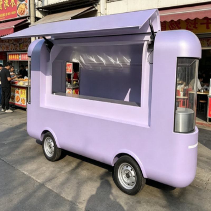Okrągły, mobilny przyczepa gas – Food Snacks To Sell recenzja i cena