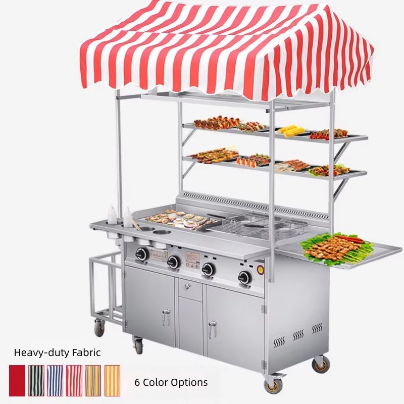 Wózek gastronomiczny na gaz, m – Food Snacks To Sell recenzja i cena